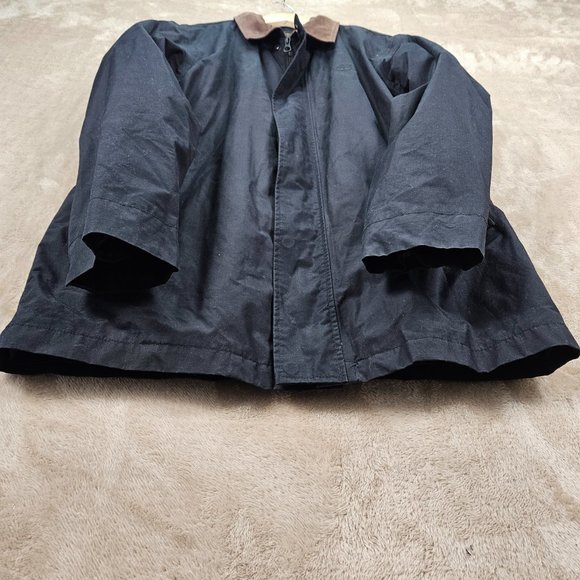 Timberland Waterproof Collared Jacket Coat Full Zip Pocket Navy Blue Mens Size M - Picture 9 of 10